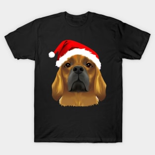 Christmas Dog Transparent Background T-Shirt